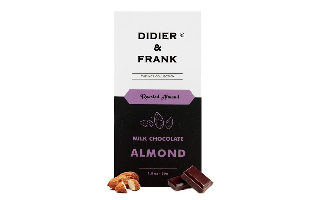 Didier & Frank Roasted Almond Milk Chocolate    Box  50 grams